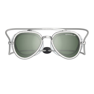 Speedo Sunny G Mariner Mirrored Goggle - Silver/Emerald/Silver Mirror
