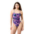 Speedo Womens Printed Web Back Swimsuit - Techno Jungle-Orchid Shine