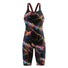 Speedo Womens Fastskin HyperSpark Printed Openback Kneeskin - Electric Strata Ml