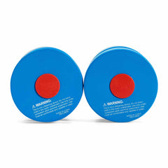 Speedo blue and white aquatic fitness dumbbell, lightweight waterproof dumbbell for water exercise and resistance training.