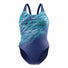 Speedo Womens Hyperboom Placement Muscleback Swimsuit - Night Watch/Glacier Blue