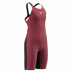 Speedo Girls Fastskin Junior Endurance+ Max Openback Kneeskin - Regal Red/Black Ml