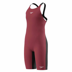 Speedo Girls Fastskin Junior Endurance+ Max Openback Kneeskin - Regal Red/Black Ml