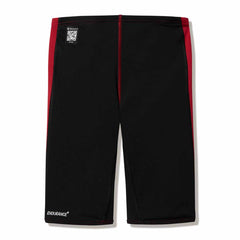 Speedo Boys Fastskin Junior Endurance+ Max high-waisted jammer in regal red and black, designed for competitive swimming.