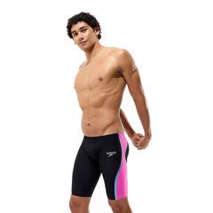 Speedo Mens Fastskin LZR Pure Intent 2 Jammer - Black/Flare Pink/White ML