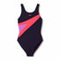 Speedo Girls Hyperboom Butterfly Back Swimsuit - Anthracite/Post It Pink/Neon Jelly