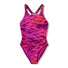 Speedo Girls Hyperboom Print Medalist Swimsuit - Neon Jelly/Post It Pink