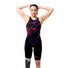 Speedo Womens Fastskin LZR Pure Valor 2.0 Printed Openback Kneeskin - Black Ember/Black Ml