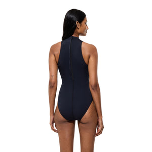 Speedo Womens Print Hydrasuit 2.0 Swimsuit - Black/Grey