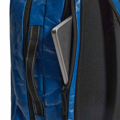 Speedo 25L Flex Bag backpack in Oceanic Blue with adjustable straps and multiple compartments, designed for sport and travel.