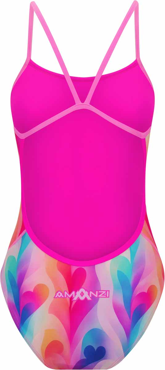 Amanzi Women's Lovella Proback one-piece swimsuit in multi-color, featuring a stylish design and comfortable fit.