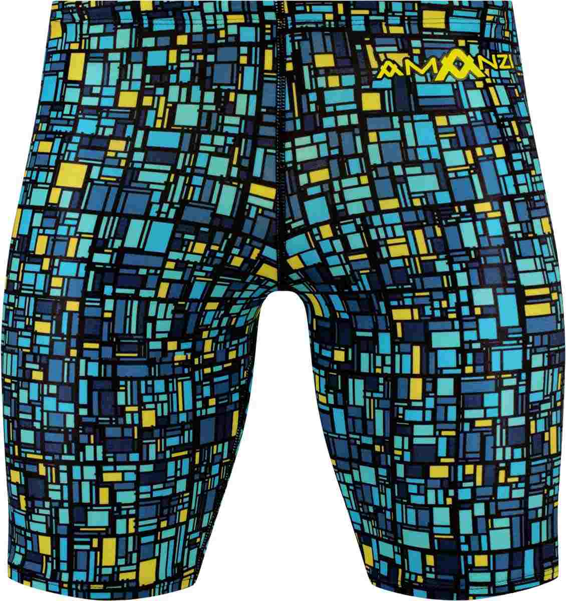Amanzi men's Matrix jammer swimwear in multi-color with sleek design, displayed on a model.