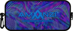Amanzi Neochrome neoprene goggle case in multi colors, designed to protect and store goggles securely.
