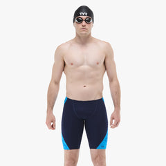 TYR Mens Zephyr Blade Splice Jammer - Light Blue/Navy