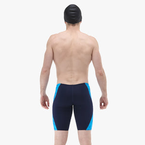 TYR Mens Zephyr Blade Splice Jammer - Light Blue/Navy