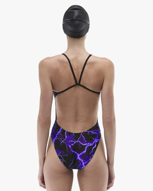TYR Womens Arterix Cutoutfit Swimsuit - Purple