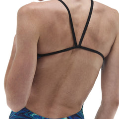 TYR Womens Olea Cutoutfit Swimsuit - Blue/Green