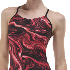 TYR Womens Olea Cutoutfit Swimsuit - Red