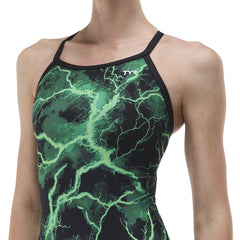 TYR Womens Arterix Diamondfit Swimsuit - Green