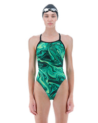 TYR Womens Olea Diamondfit Swimsuit - Green