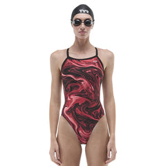 TYR Womens Olea Diamondfit Swimsuit - Red