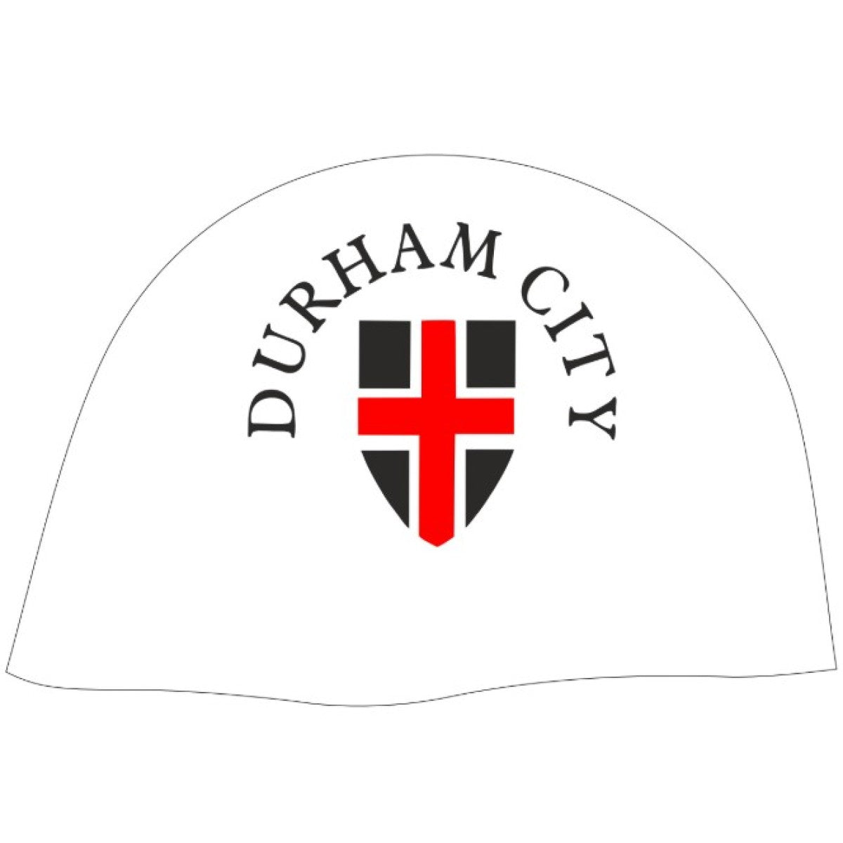 AK Club Kit Durham City Racing Hat Club Logo Only Single - White/Black/Red