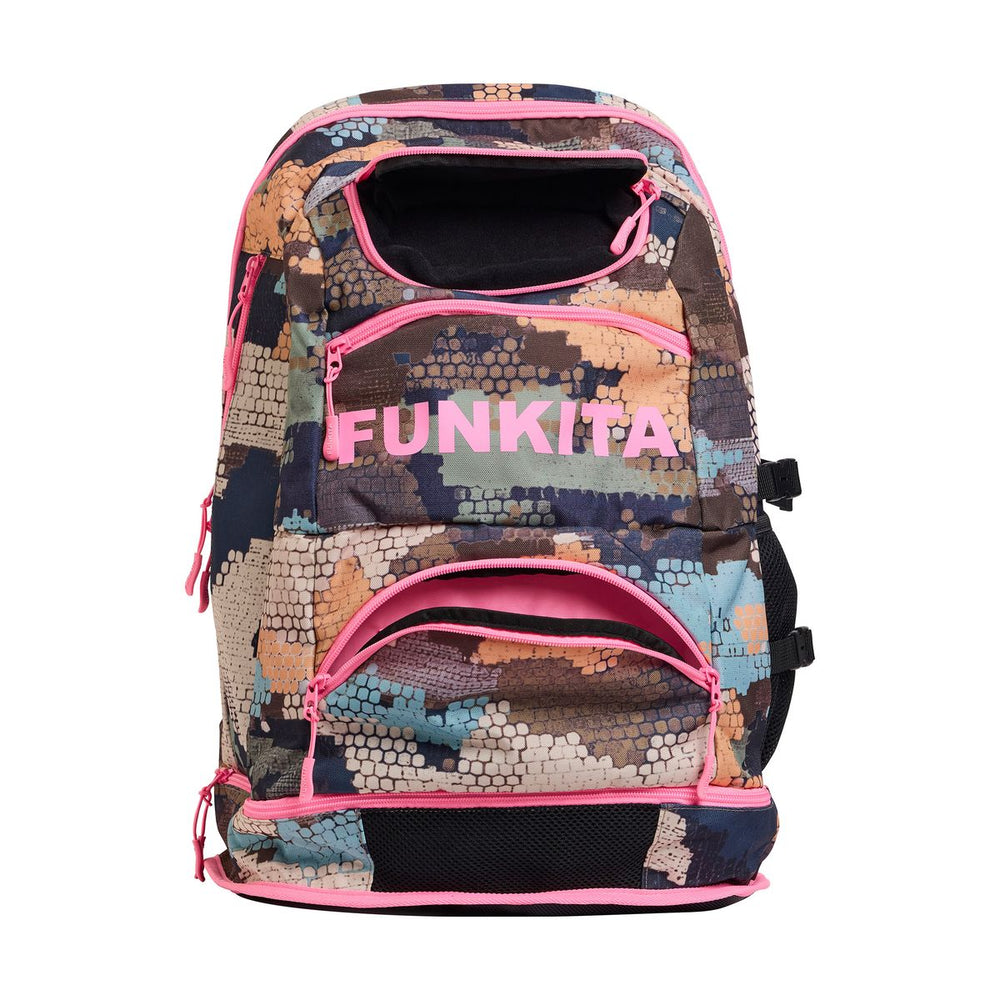 Way Funky Bilko Baby Elite Squad backpack with colorful design, adjustable straps, and multiple compartments for kids.