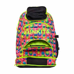 Way Funky Pinky Piney Elite Squad backpack with colorful design, multiple compartments, and adjustable straps.