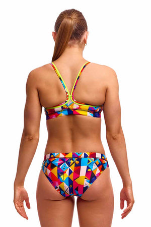 Funkita Ladies Broken Blox Sports Top - Multi
