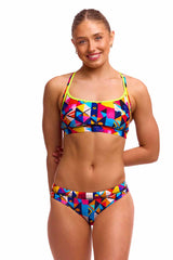 Funkita Ladies Broken Blox Sports Top - Multi