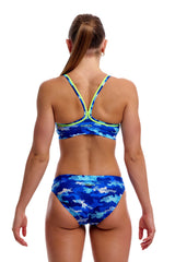 Funkita Womens Clean Marine Sports Top - Blue/Multi