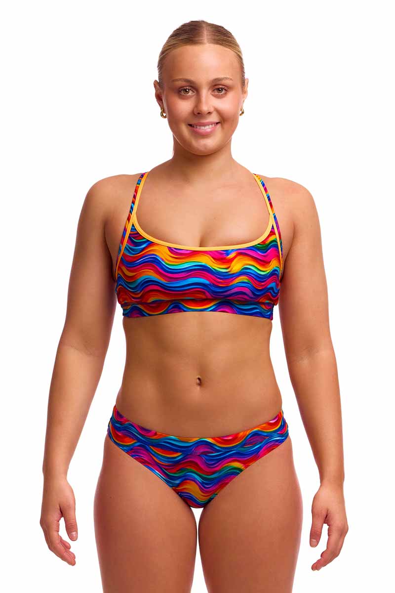 Funkita Ladies Plastic Fantastic Sports Top - Multi