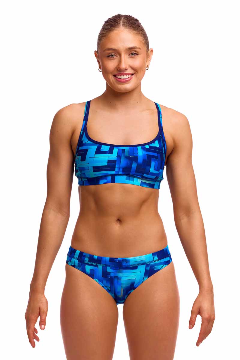 Funkita Ladies You Blued Sports Top - Blue