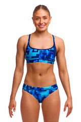 Funkita Ladies You Blued Sports Top - Blue