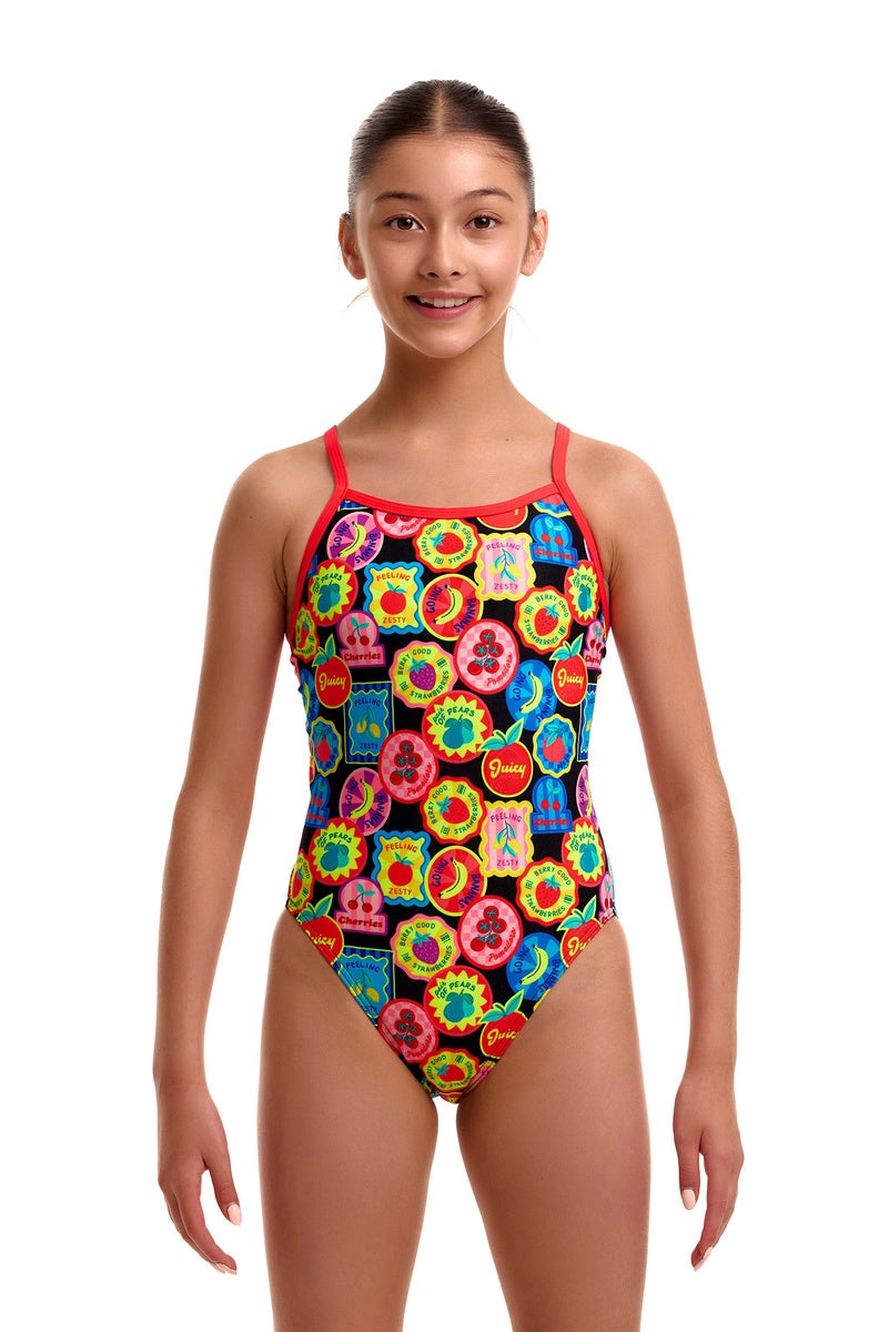 Funkita Girls Berry Good Single Strap One Piece Swimsuit - Multi