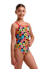 Funkita Girls Berry Good Single Strap One Piece Swimsuit - Multi