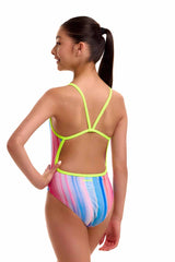 Funkita Girls Curtain Call Single Strap One Piece Swimsuit - Multi