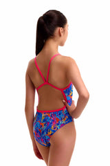 Funkita Girls Dragons Den Single Strap One Piece Swimsuit - Multi