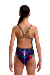 Funkita Girls Firefly Sparkle Single Strap One Piece Swimsuit - Multi