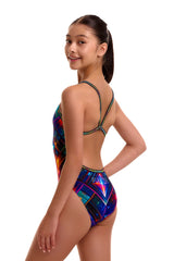 Funkita Girls Firefly Sparkle Single Strap One Piece Swimsuit - Multi
