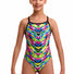 Funkita Girls Happy Hide Single Strap One Piece Swimsuit - Multi