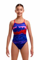 Funkita Girls High Lights Single Strap One Piece Swimsuit - Multi