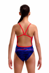 Funkita Girls High Lights Single Strap One Piece Swimsuit - Multi