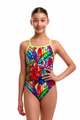 Funkita Girls Loud Proud Single Strap One Piece Swimsuit - Multi