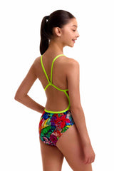 Funkita Girls Loud Proud Single Strap One Piece Swimsuit - Multi