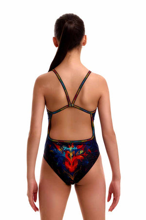 Funkita Girls Meow Baby Single Strap One Piece Swimsuit - Multi