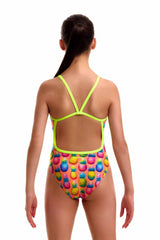 Funkita Girls Pinky Piney Single Strap One Piece Swimsuit - Multi