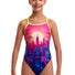Funkita Girls Skyline Drive Single Strap One Piece Swimsuit - Multi
