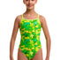 Funkita Girls Try Tonic Single Strap One Piece Swimsuit - Green/Yellow
