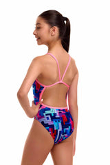 Funkita Girls You Tubey Single Strap One Piece Swimsuit - Multi